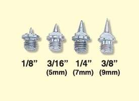 Needle Point 3/8 Replacement Steel Track Spikes Pk 100  