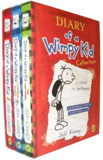 Diary of A Wimpy Kid Collection 3 Books Set Jeff Kinney  