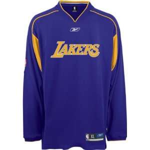  Lakers Team Authentic Long Sleeve Shooting Shirt: Sports & Outdoors