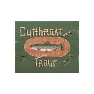 Cutthroat Trout Art Block Wall Art 