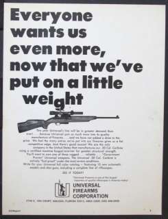 1967 UNIVERSAL M1 .30 Caliber Sporting Auto Carbine magazine Ad rifle 