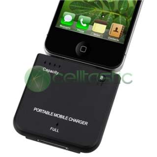Backup Battery Car Wall Charger Accessory Bundle For iPhone 4 4S 4th 