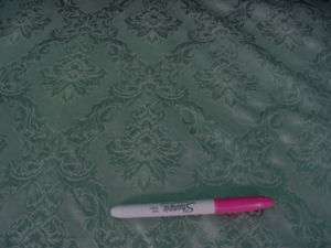 Fabric Jacquard Upholstery/Drapery Teal Green 105C  