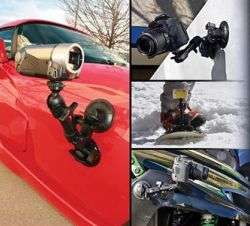 Car Camera Mount   Dual Suction vehicle camera mount  