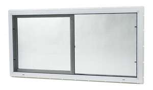 Vinyl Slider Window, 36 in. x 24 in., White with Dual Pane Insulated 