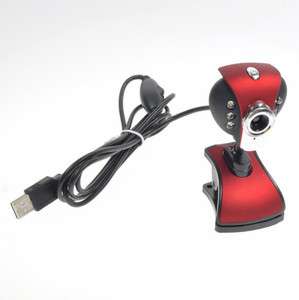 USB 2.0 30.0M 6 LED WEB Camera Webcam Mic for PC SKYPE MSN  