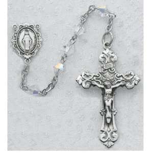  Swarovski Crystal Rosary Christian Religious Cross Crucifix Necklace 