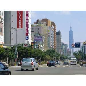  City Street Scene, Taipei, Taiwan, Republic of China, Asia 