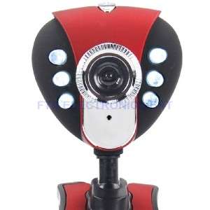 USB 6 LED 12MP Webcam Web Cam Camera PC Laptop with MIC  