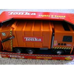  Tonka Lights and Sound Garbage Truck ORANGE: Toys & Games