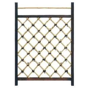  Japanese Garden Style Wood and Bamboo Fence Door