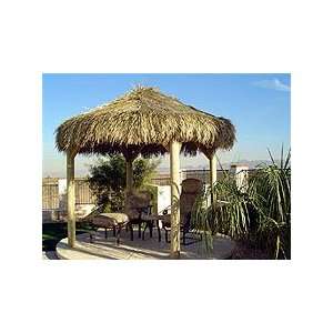  12 ft Palapa Kit with Two Thatch Umbrellas Patio, Lawn & Garden