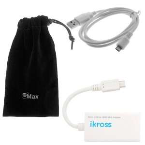  iKross Micro USB Male to HDMI Female MHL Adapter + Micro USB 