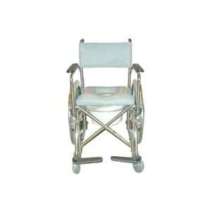   Commode Wheelchair   With Front Wheel Lock