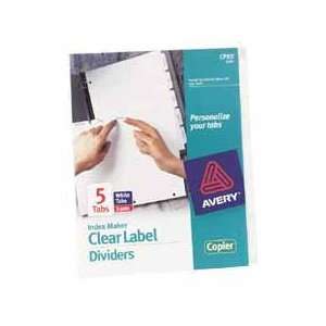  Products   Label Dividers, Punched, Reinforced Edge, 8 Tab, White 